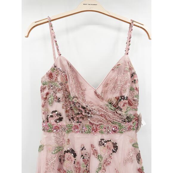 Mac Duggal 67971 Beaded Floral Lace Gown Rose Pink Garden Party 8 NEW - Picture 9 of 11